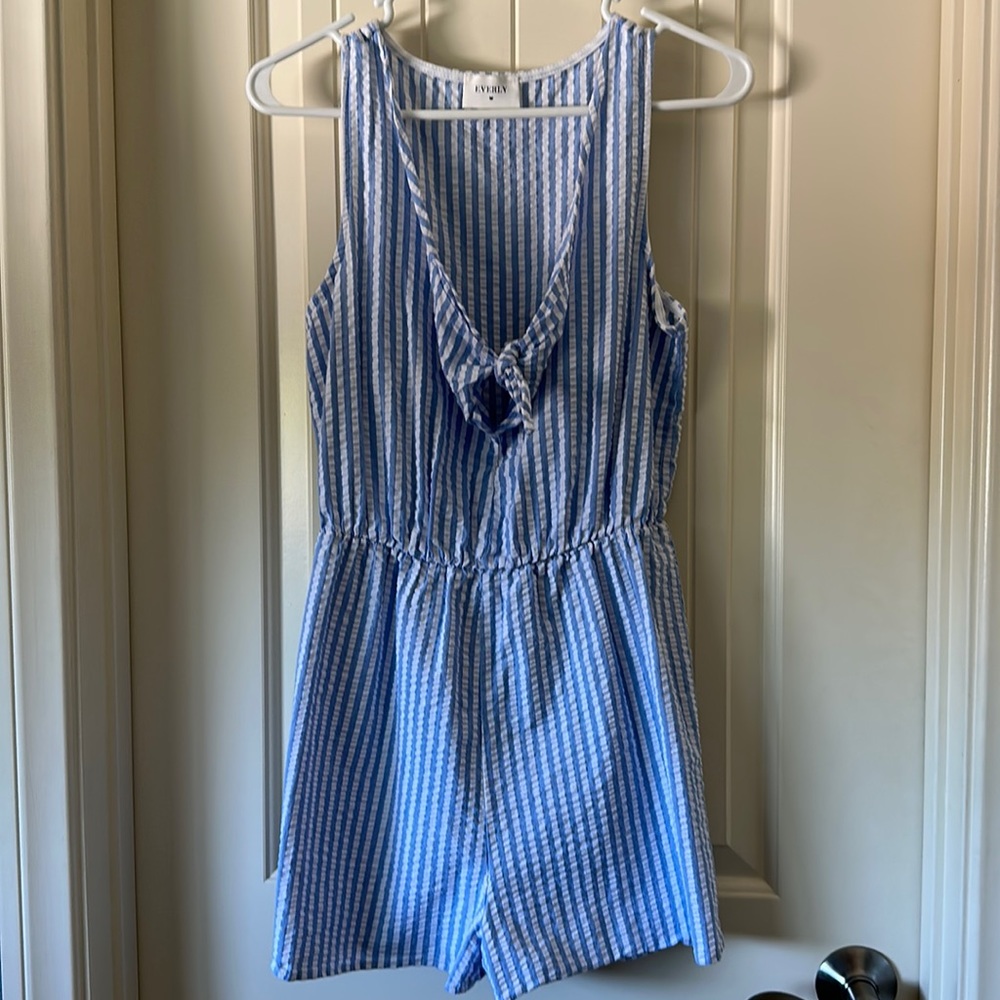 Every Blue/White Romper